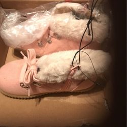 Pink boots