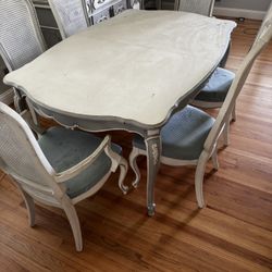 Antique Dining Room Table , 8 Chairs 