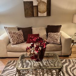 Sofa Love seat picture and rug