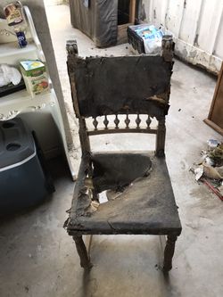 Mid 1800’s carved chair needs restoration