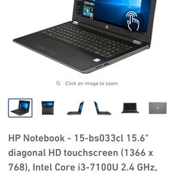 HP Notebook - Laptop-15-bs033cl 15.6" diagonal HD touchscreen