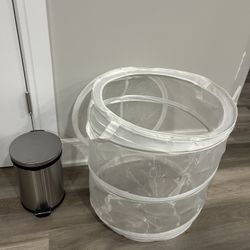 Small Rubbish Bin And Big Clothes Basket 