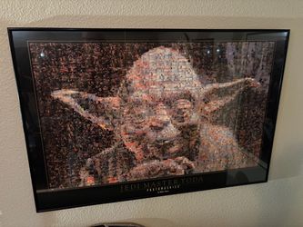 Jedi Master Yoda Photomosaic (framed)