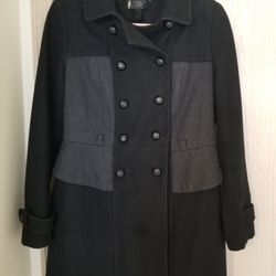 Victoria Secret Two Tone Peplum Peacoat. Size S