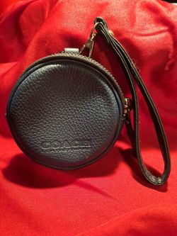 Coach Navy Blue Leather Coinpurse