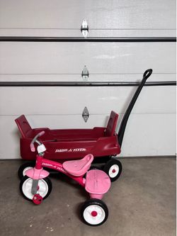 Radio Flyer Wagon and tricycle