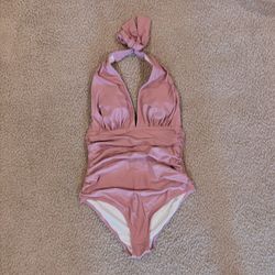 Halter Neck One Piece Swimsuit