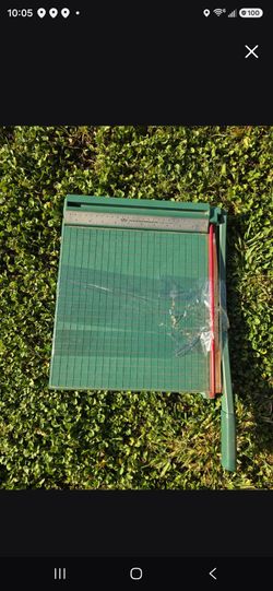 Premier Photo Materials Co paper trimmer cutter 12 x 12 inches guillotine green
