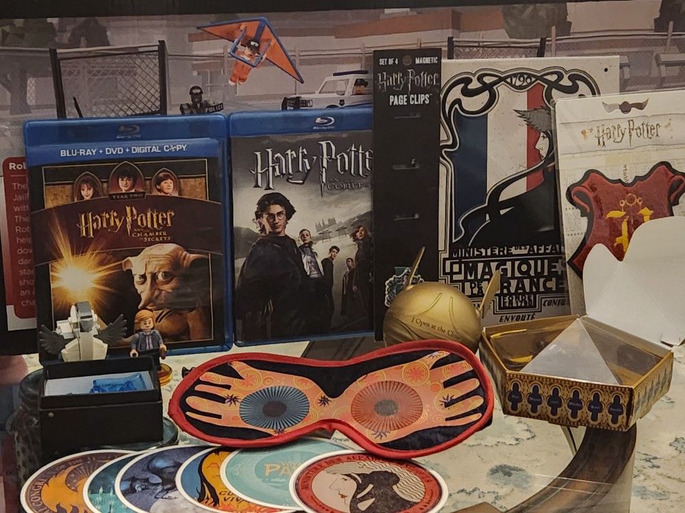 Harry Potter Bundle Lot  Blue Ray Movies & Novelty Items