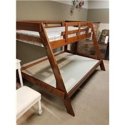 Twin full solid wood bunked
