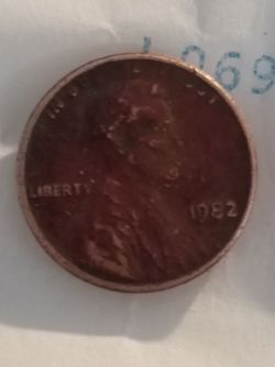 1982 Lincoln Memorial Penny US Cent.small print