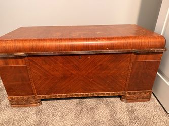 Vintage Wood Cedar Chest Trunk