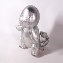 Pokemon Silver Metallic Charmander Plush 9" Doll Toy Stuffed Animal Dino 2021