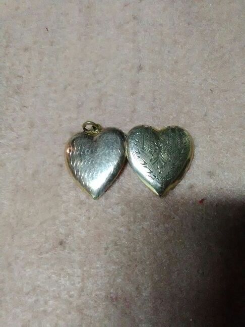Gold heart charm