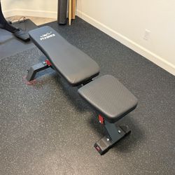 Flybird Adjustable Weight Bench – 1200LBS Capacity, Multi-Angle, Foldable, Like New, Home Gym