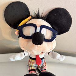 Disney Store “Nerds”Mickey Mouse Plush