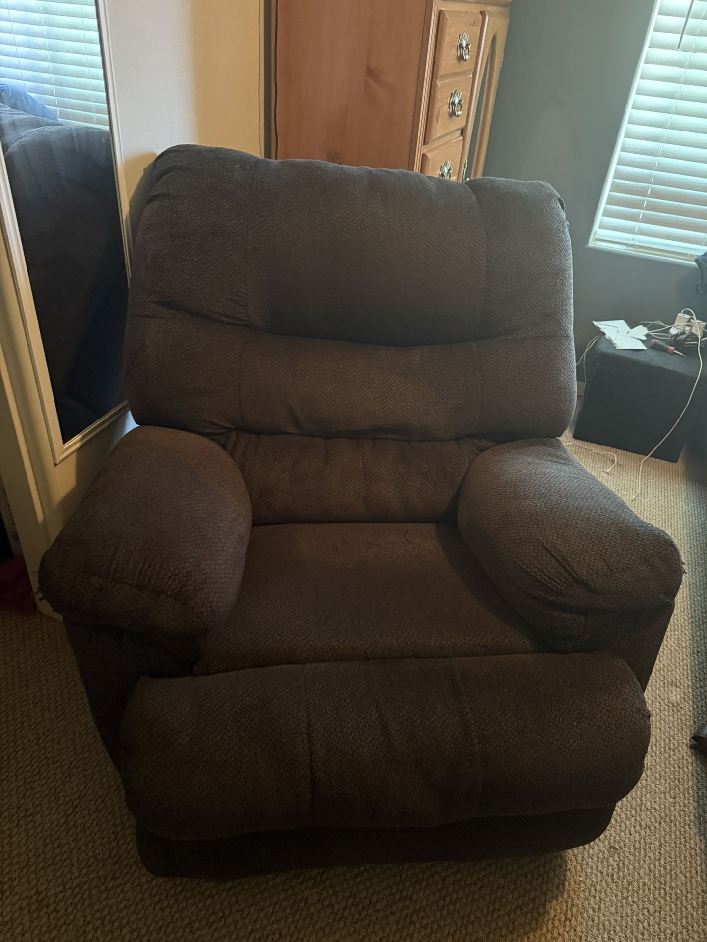 Dark Blue Recliner