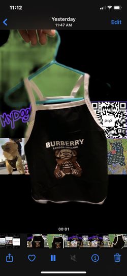 Dog Clothes Burberry Shirt