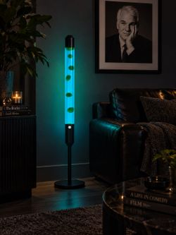 Kyzfy Giant 47.5” Liquid Motion Lava Lamp – Black – NEW/Open Box
