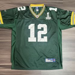 Reebok Aaron Rodgers #12 Green Bay Packers NFL Super Bowl XLV Jersey Sz 54 2XL  100% authentic. Good condition.  The product is a Reebok Aaron Rodgers