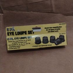 NEW 5 pcs Eye Loupe Set - Hands Free 2x - 10x mag