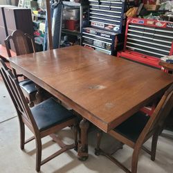 Antique Table And Chairs (3)