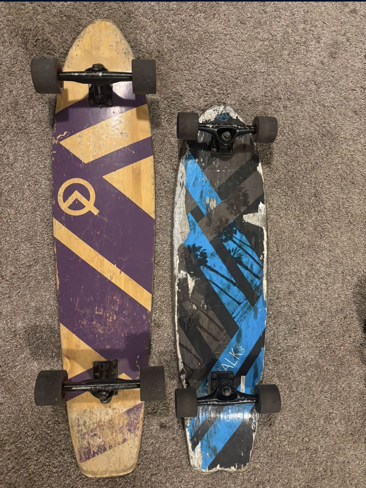Longboard And Skateboard