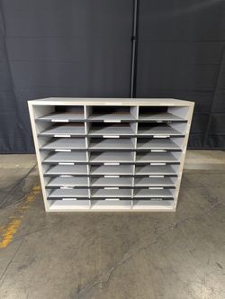 Versatile Multi-Compartment Office Storage Cubby Unit