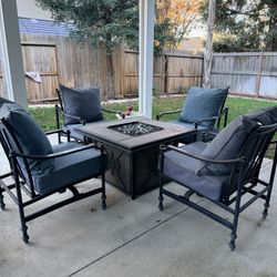 Fire Pit With 4 Chairs 