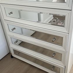 White Mirrored Dresser