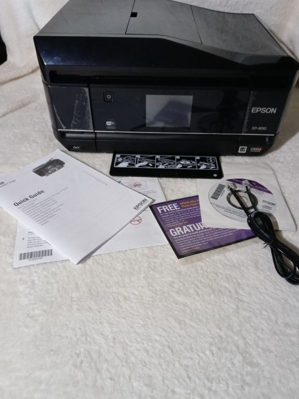 Epson XP-800 
Color photo Printer For Parts Or You Repair