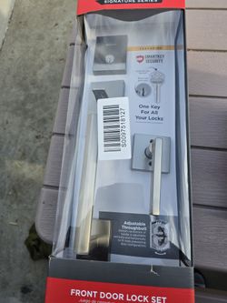 Kwikset San Clemente Front Door Lock Set. Santin Nickle