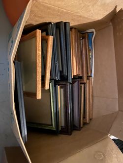 Box Full of wood Frames