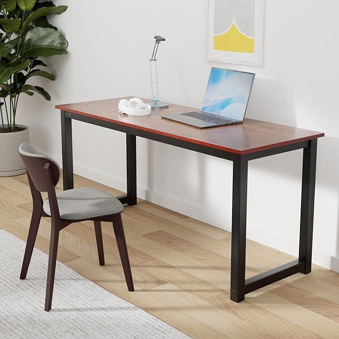 Sandalwood And Matte Black Steel Table