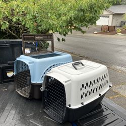 Small Dog Cat Rabbit Bunny Kennel Crate Carrier Like New 24" L by 14” W by 14” H $25 Each