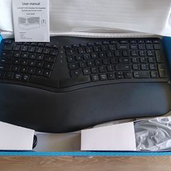 Wireless ERGONOMIC Keyboard, Pad & Mouse Combo 