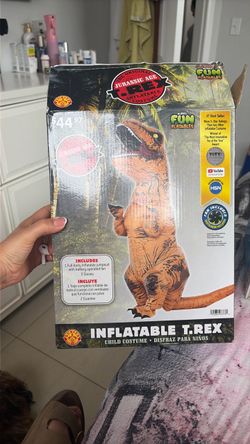 Inflatable Dinosaur Costume Kids Dinosaur Suit Blow up Full Body Dino Costume Boys Girls for Halloween Cosplay Party
