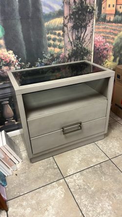 Glass Top End Table $60.00 - Good Condition