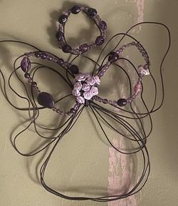 Amethyst Handmade Angel (wall Art)