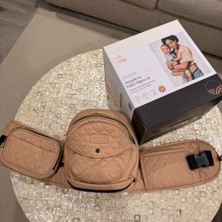 Tushbaby Hip Carrier In Vegan Leather, Sand