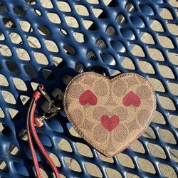 Coach Heart Coin Case 