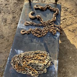 4 CADENAS PARA JALAR CARROS O CARGAR COSAS PESADAS
