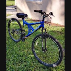 Kent Flexor 29 inch Dual Suspension Mountain Bike. 21 Speed Shimano Gears. 2 Disc Brakes. Front Shocks. Padded Seat