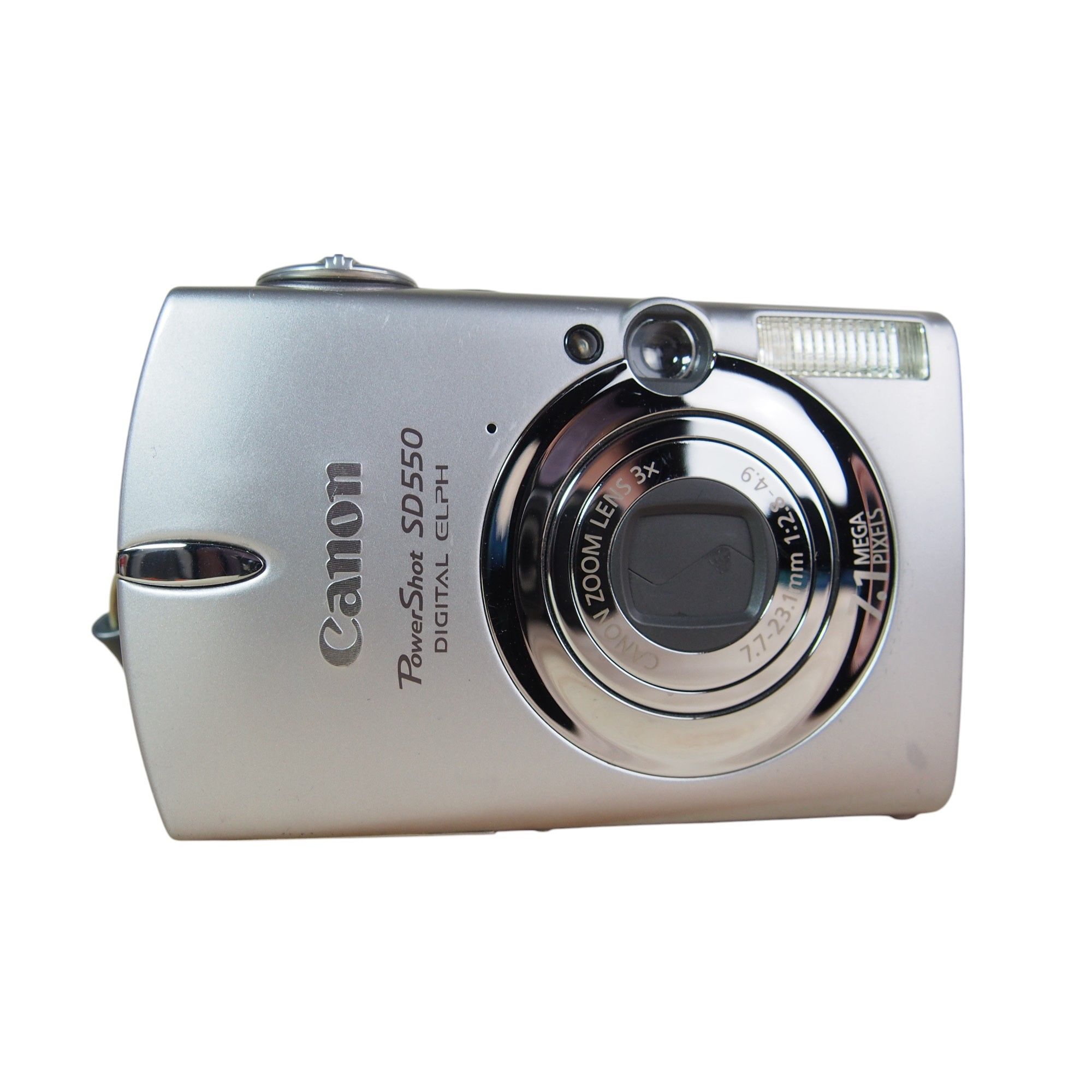 Canon PowerShot SD550 7.1MP Digital Camera Bundle Silver w/Charger + Battery EUC Comes with: Camera Charger Battery Wrist Strap *Guaranteed to work! F