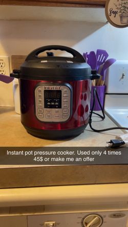 Instant pot, burgundy