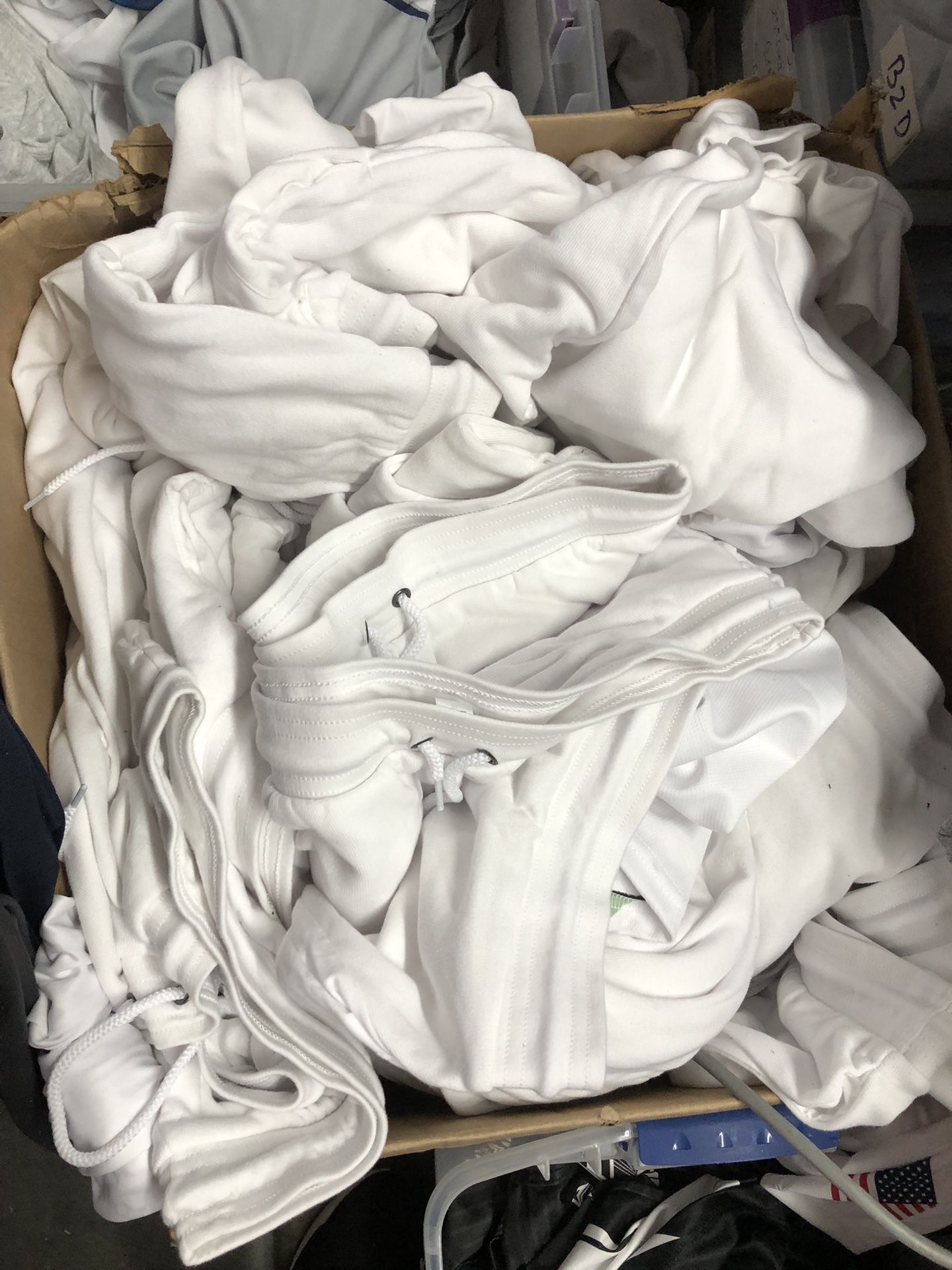 Bella-Canvas Unisex White Fleece Pants  New! XS-3X 50 Pairs😳 $200