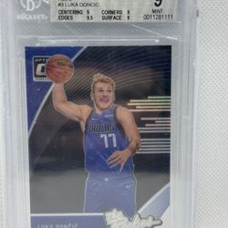 2018-19 Optic Luka Doncic The Rookies Holo BGS 9
