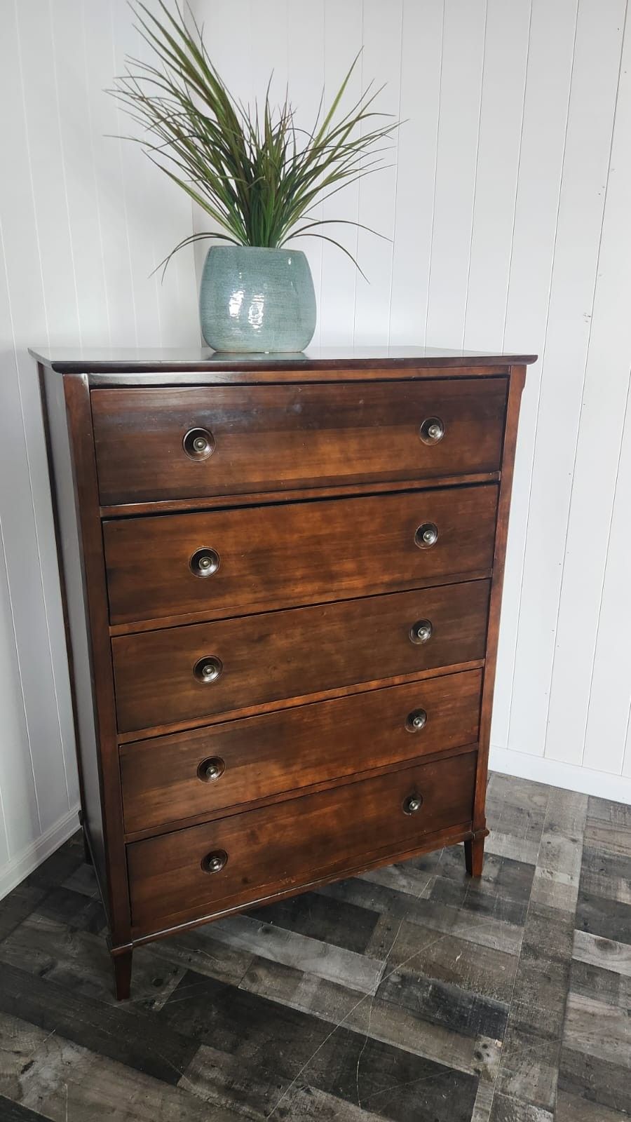 5 Drawer Solid Wood Chest Of Drawer Dresser