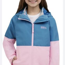 Eddie Bauer Youth Light Weight 3 in 1 Jacket (XL 18/20 Vintage Pink/Blue)