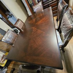 6 Chair Dining Room Table With China Cabinet 